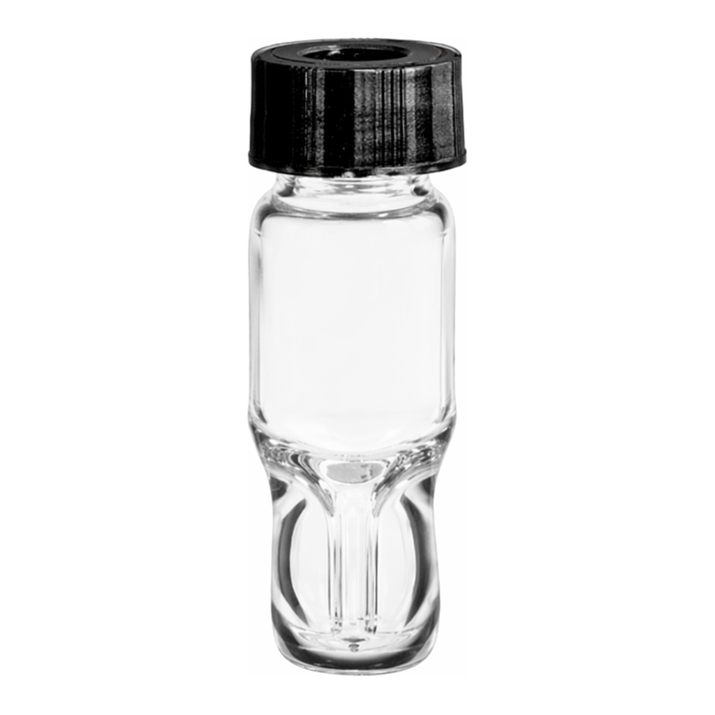 Waters LCGC Certified Clear Glass 12 x 32 mm Screw Neck Total Recovery Vial, with Cap and PTFE/Silicone Septum, 1 mL Volume, 100/pk