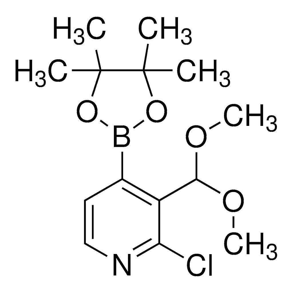 Merck 2-Chloro-3-(dimethoxymethyl)-4-(4,4,5,5-tetramethyl-1,3,2-dioxaborolan-2-yl)pyridine