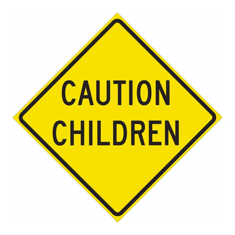 Brady Caution Children Sign