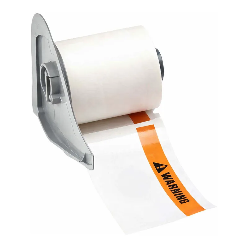 Brady Ultra Aggressive Adhesive Multi-Purpose Polyester Labels, ANSI WARNING Header, for M7 Printers