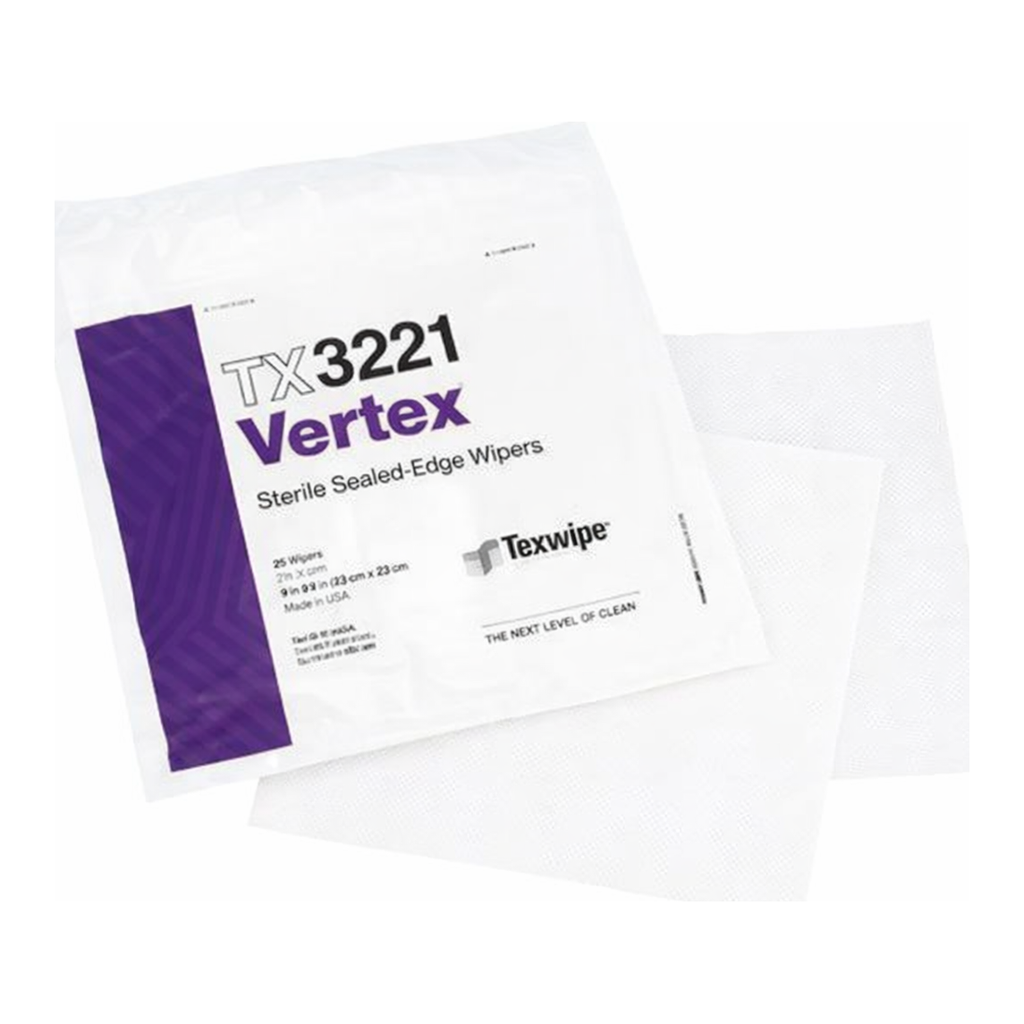 AS ONE Sterile Vertex® TX3221 Dry Cleanroom Wiper, 멸균 버텍스 와이퍼