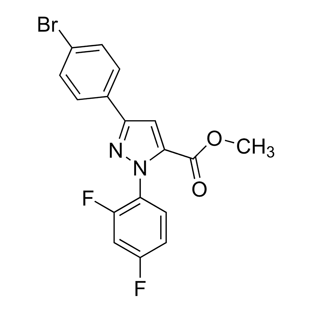 Merck Methyl 3-(4-bromophenyl)-1-(2,4-difluorophenyl)-1H-pyrazole-5-carboxylate