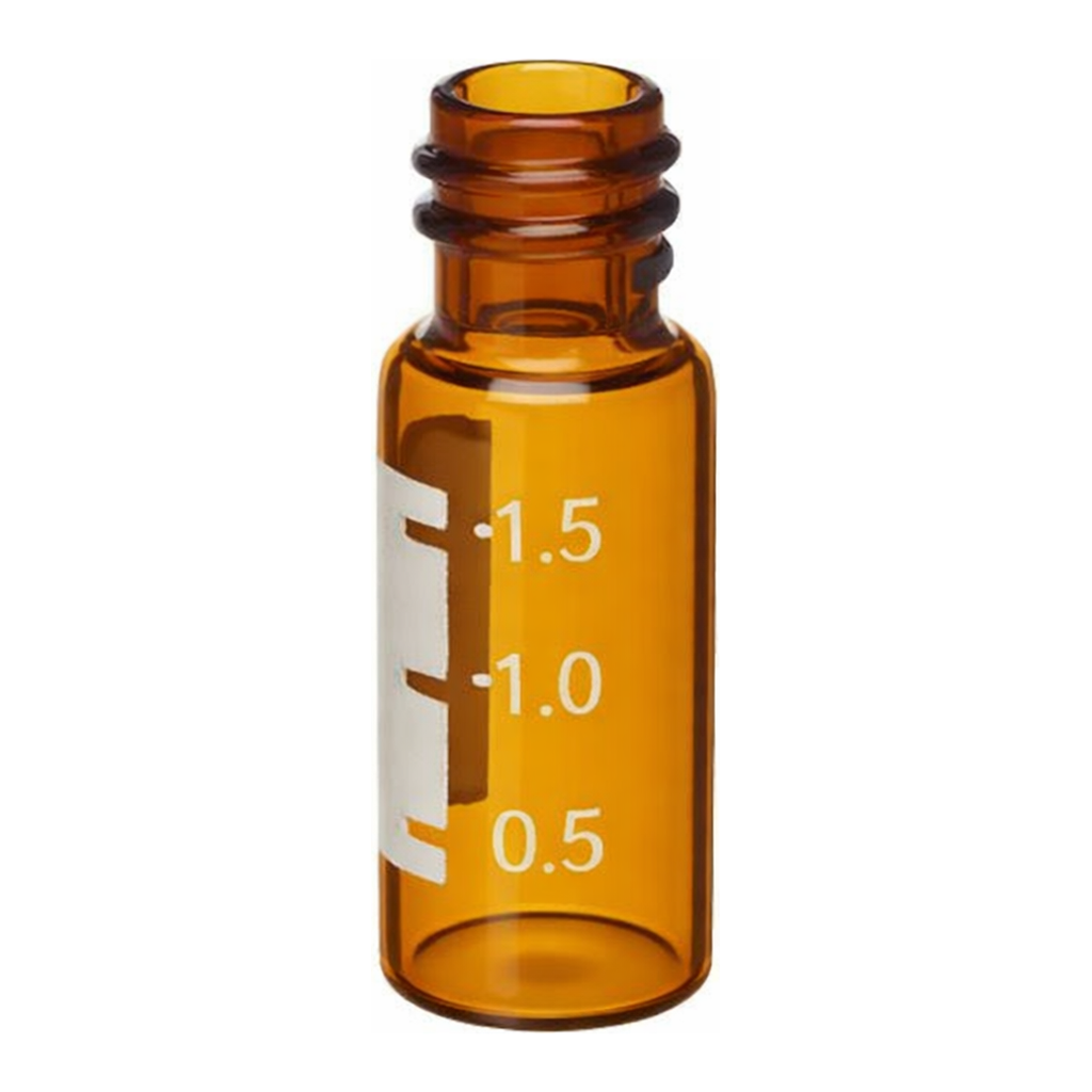 Restek Vial, Screw Thread, 2ml Ambr w/White Grad Mk Spot Pack of 100