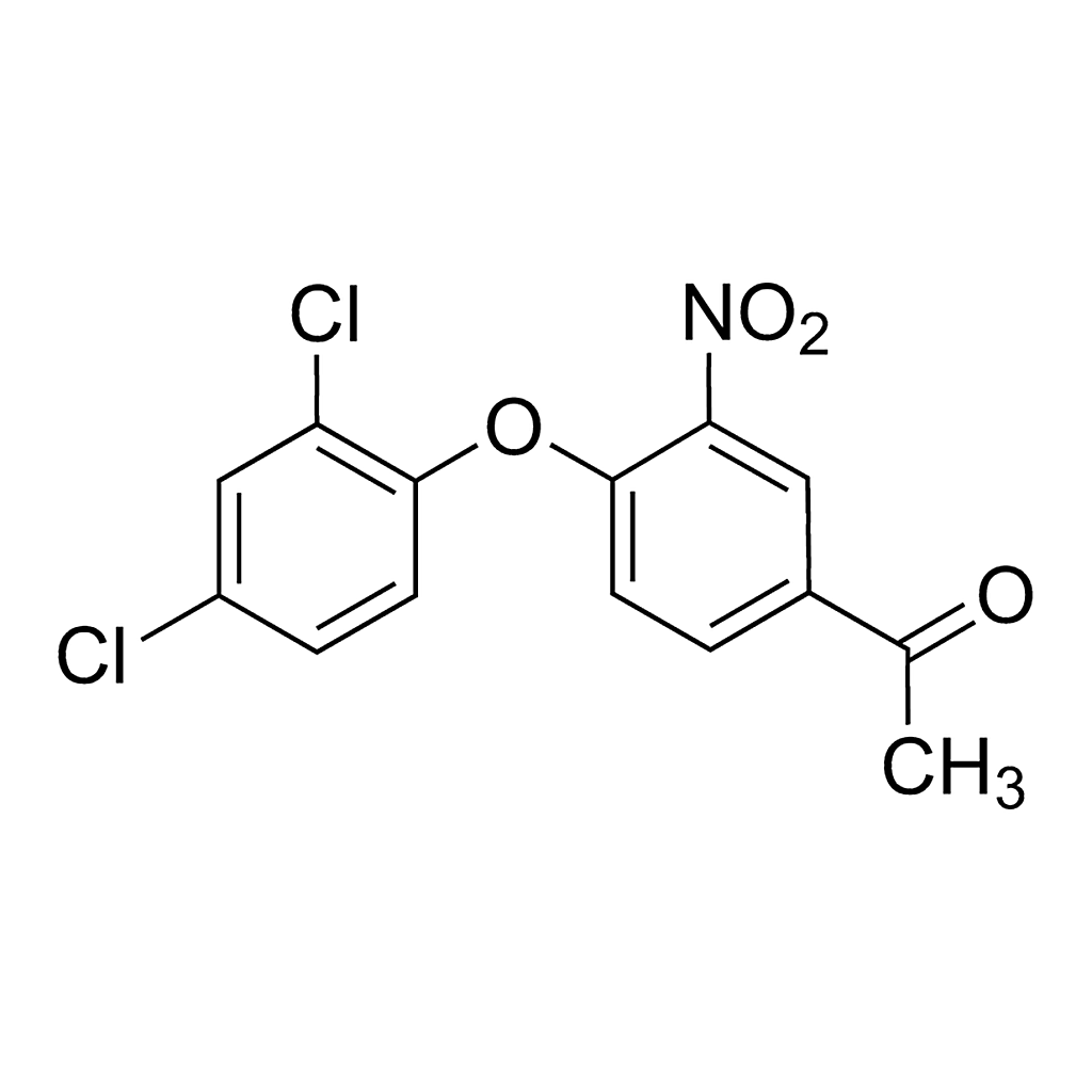Merck 1-(4-(2,4-Dichlorophenoxy)-3-nitrophenyl)ethanone