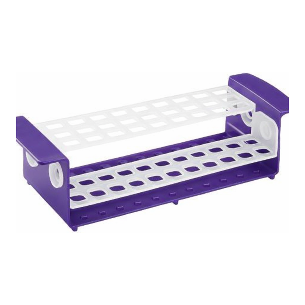 AS ONE Tube Rack (Teardrop Well) Purple/White Translucent Hole Diameter φ17mmand others