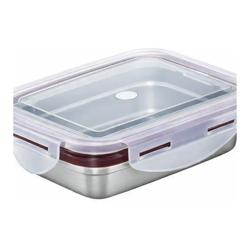 AS ONE Stainless Steel Square Container (Lock Type) 350mLand others
