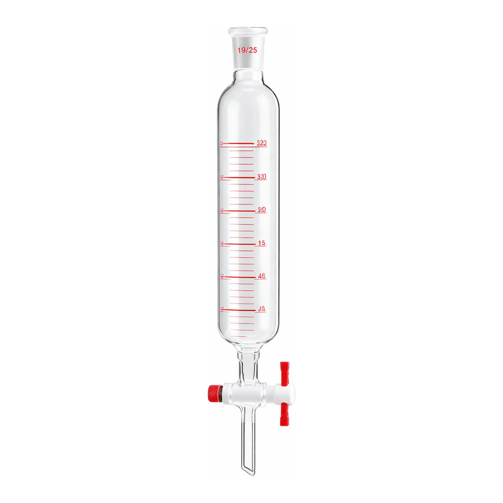 AS ONE Cylindrical Separatory Funnel (PTFE Cock With Scale, Without Bottom Sliding) 60mLand others