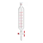 AS ONE Cylindrical Separatory Funnel (PTFE Cock With Scale, Without Bottom Sliding) 60mLand others