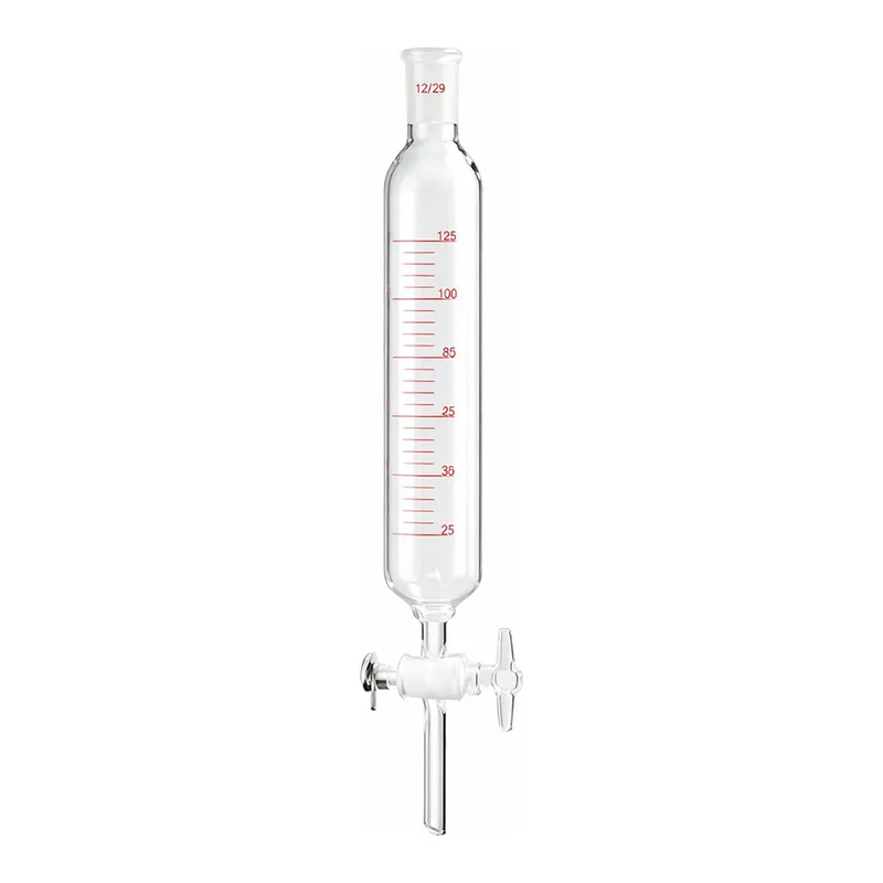 AS ONE Cylindrical Separatory Funnel (PTFE Cock With Scale, Without Bottom Sliding) 60mLand others
