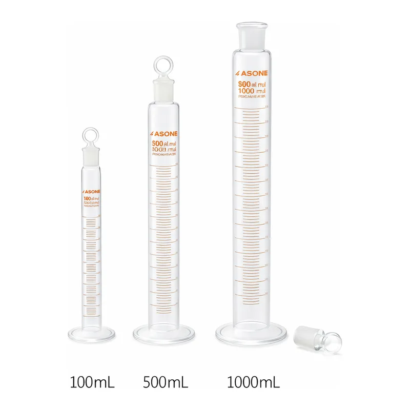 AS ONE Graduated Cylinder With Plug (Borosilicate Glass 3.3) 10mLand others