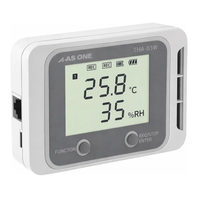 AS ONE Digital Temperature And Humidity Logger (Large Monitor Wi-Fi Type) THA-03W
