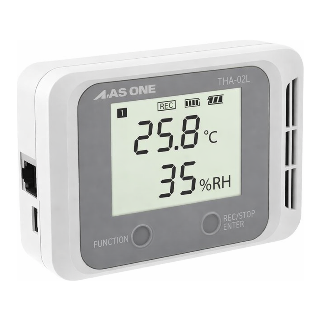 AS ONE Digital Temperature And Humidity Logger (Large Monitor Memory Type)　THA-02L