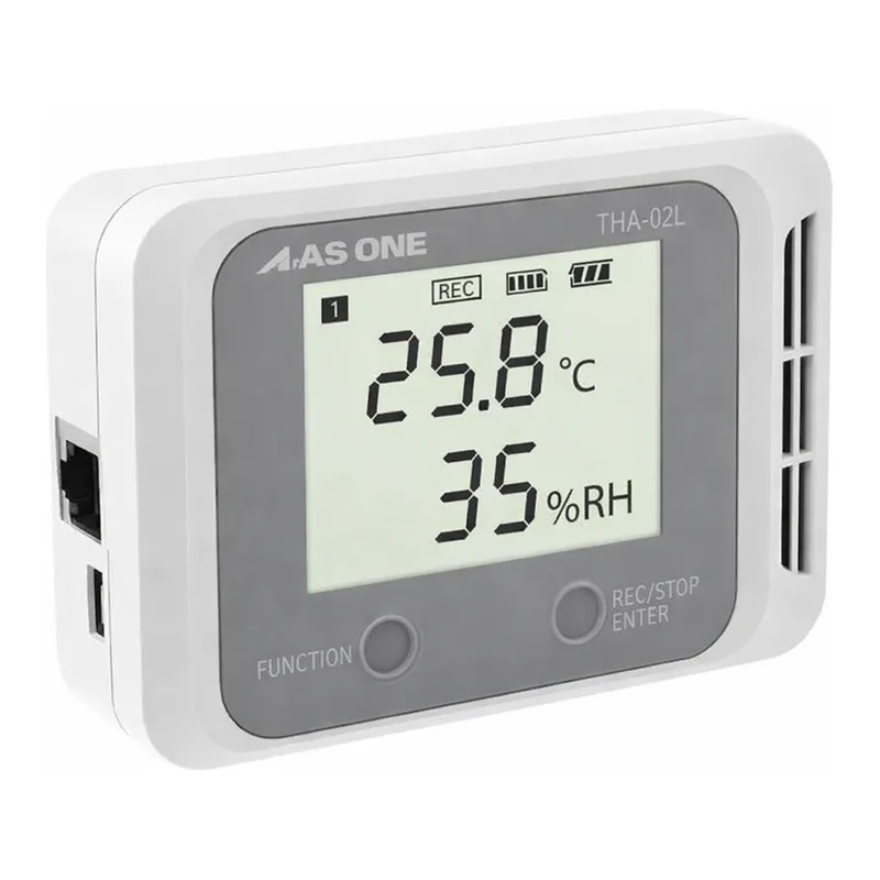 AS ONE Digital Temperature And Humidity Logger (Large Monitor Memory Type) THA-02L