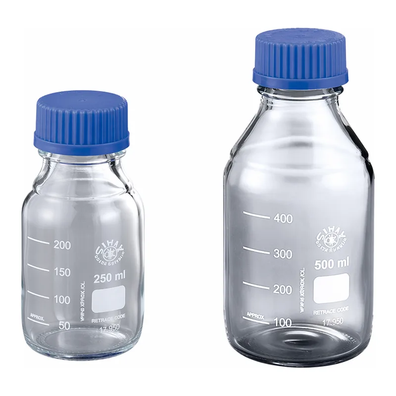 AS ONE Screw-Top Medium Bottle SCC White 100mLand others