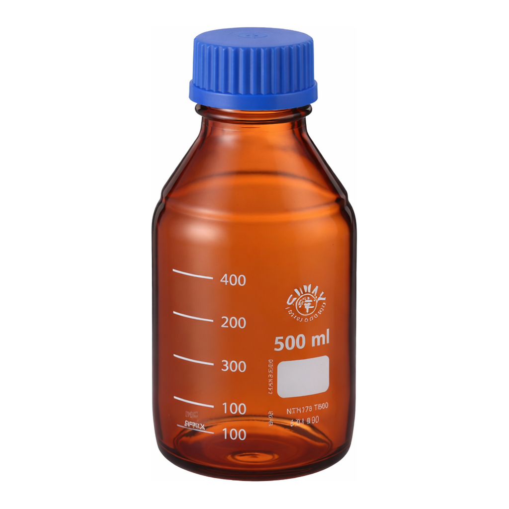 AS ONE Screw-Top Medium Bottle SCC Brown 100mLand others