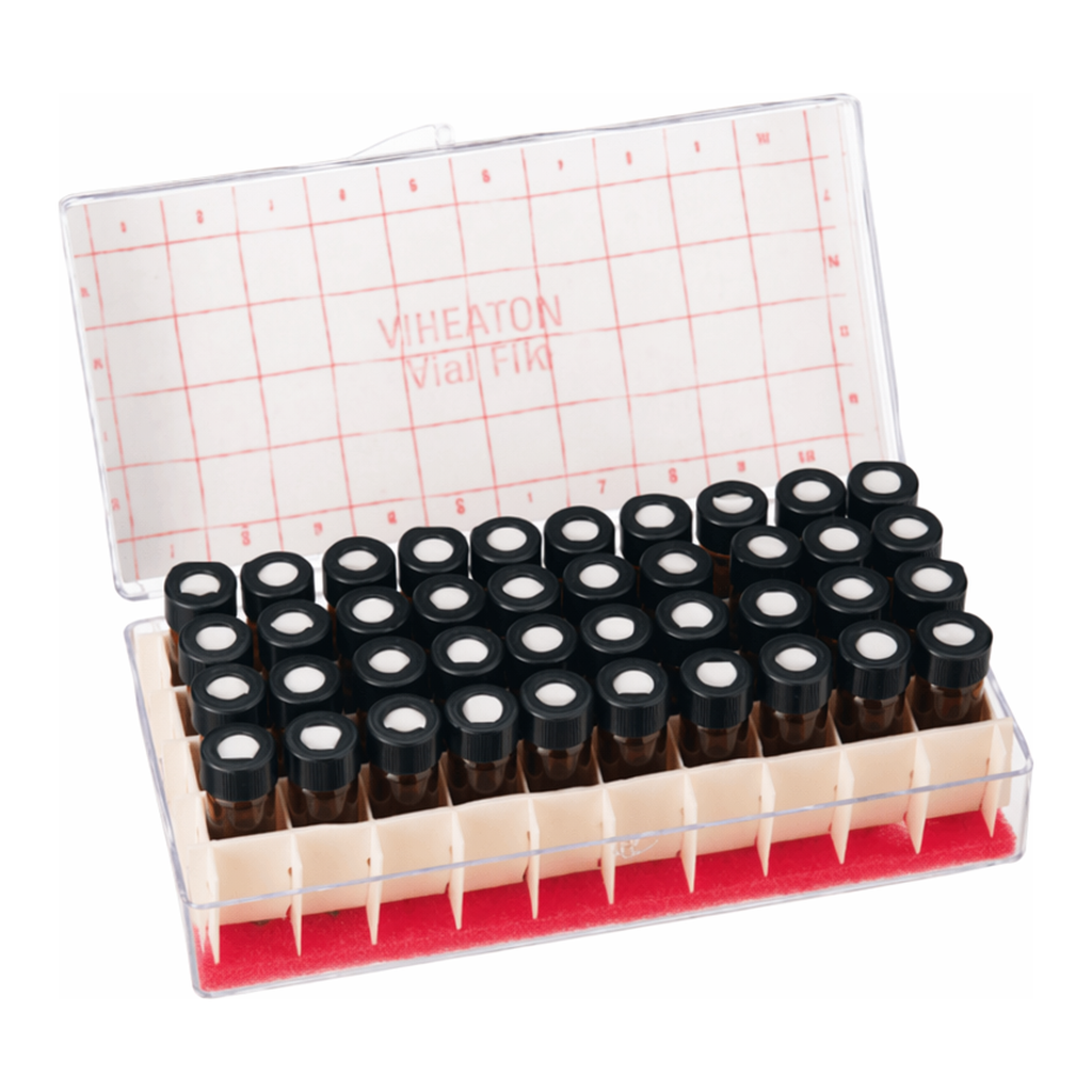 Thermo Fisher Scientific Wheaton Vial File with Screw Cap: Amber