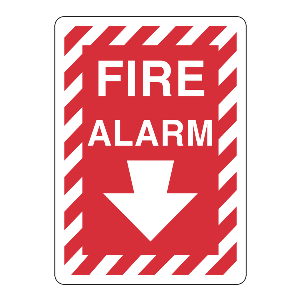 Brady Fire Alarm Sign