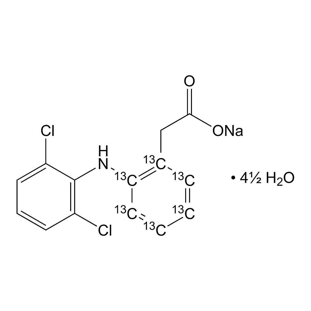 Merck Diclofenac-(acetophenyl ring-13C6) sodium salt hemi(nonahydrate)