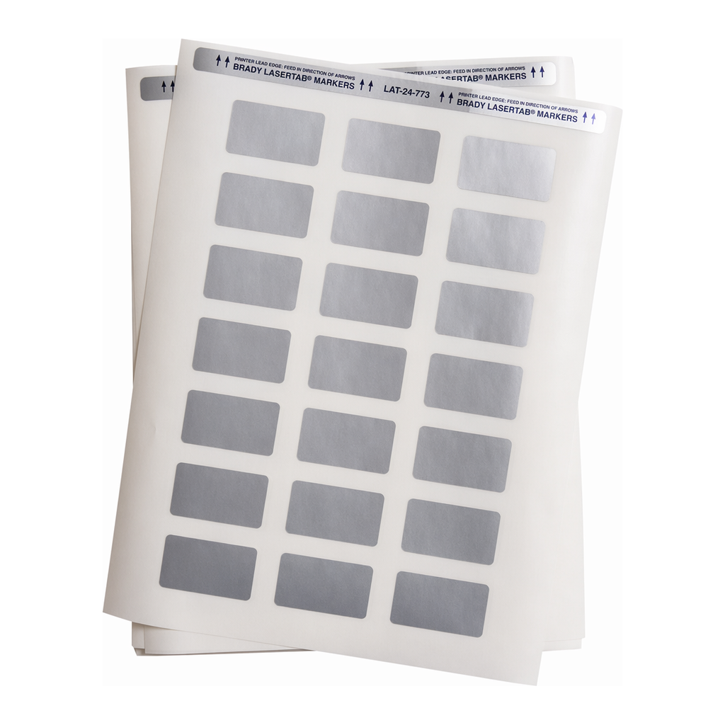 Brady LaserTab PermaShield Metallized Polyester Labels
