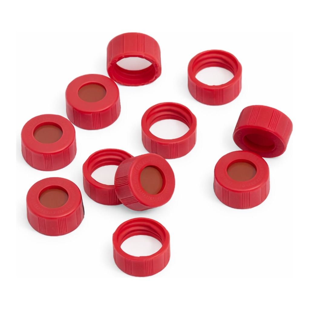 Agilent Screw cap red 100/PK