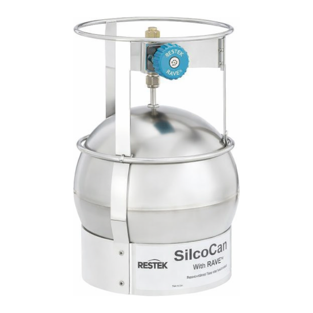 Restek SilcoCan Canister 3L with 2-Port RAVE+