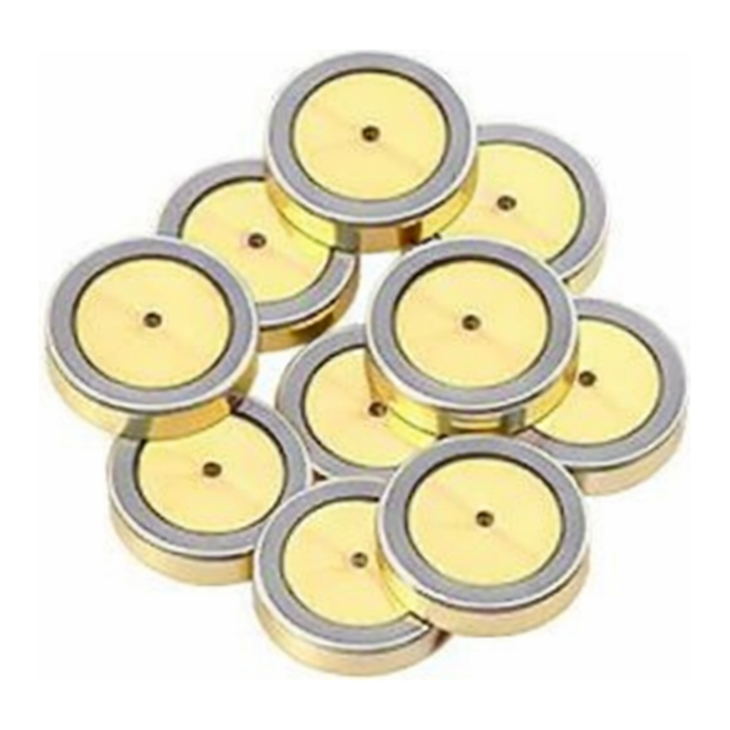 Restek Gold Plated Inlet Seal, Dual Vespel Ring, 0.8mm, for Thermo 1300 and 1310 GCs, 10-pk