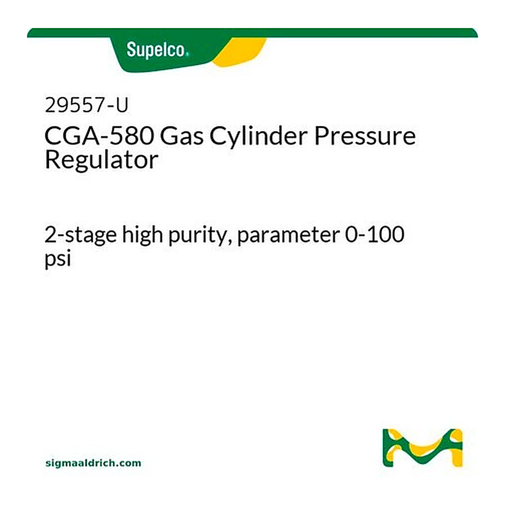 Merck CGA580 2-STAGE HP (0-100 PSI) REGULATOR