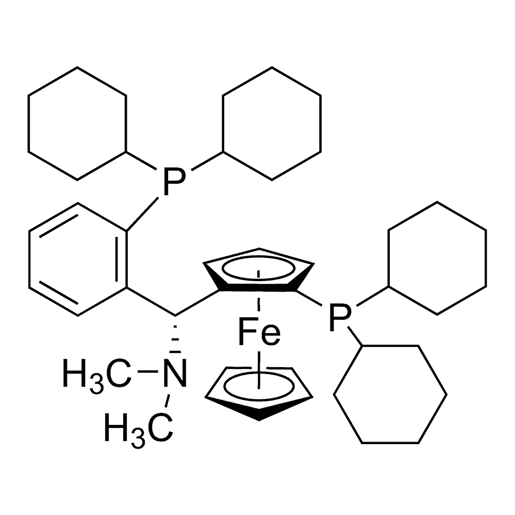 Merck (RP)-1-Dicyclohexylphosphino-2-[(R)-alpha-(dimethylamino)-2-(dicyclohexylphosphino)benzyl]ferrocene