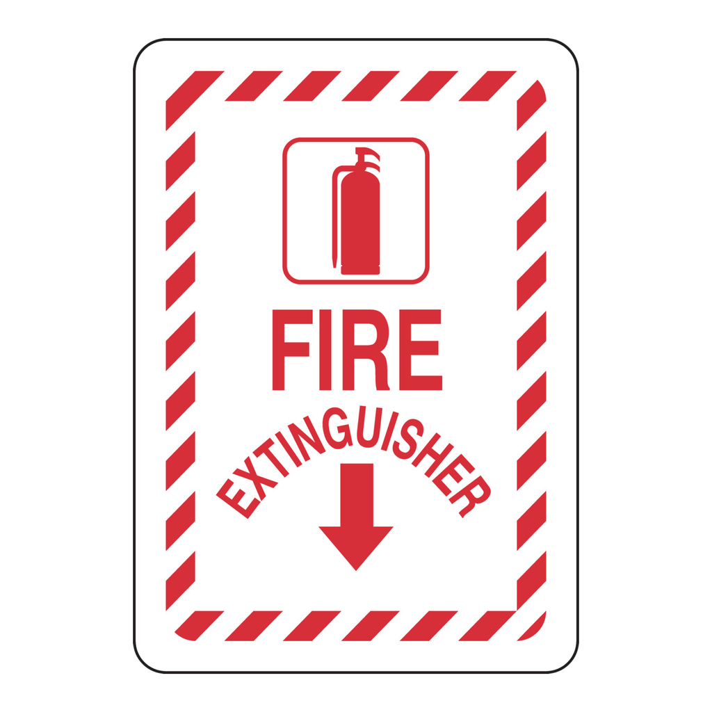 Brady Fire extinguisher sign