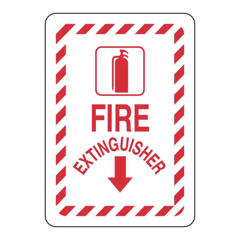 Brady Fire extinguisher sign