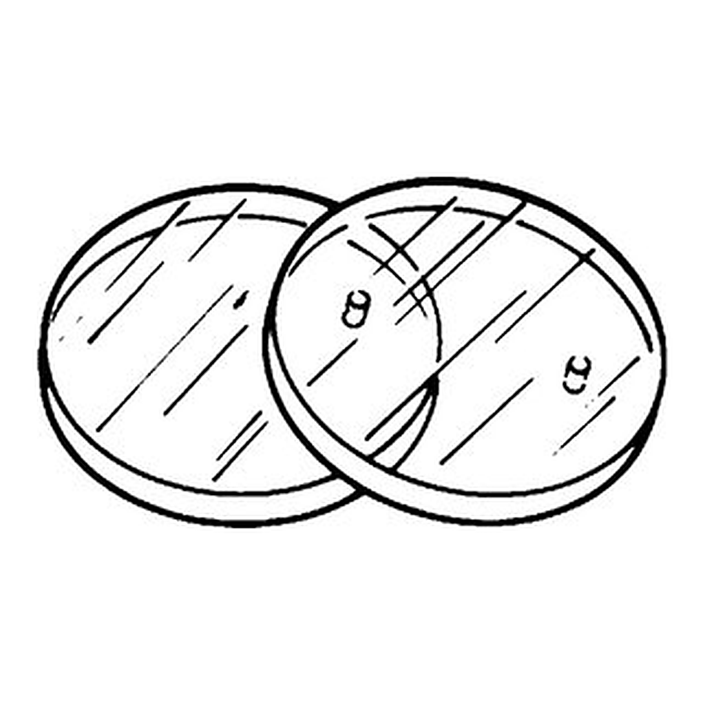 Merck 32MM ROUND CELL WINDOW CAF2, DRILLED