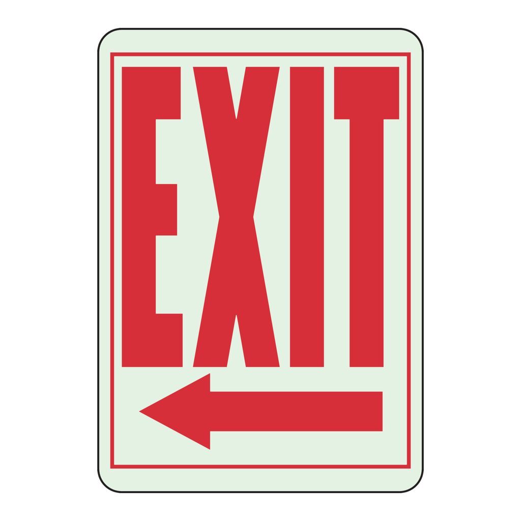 Brady BradyGlo Exit Sign