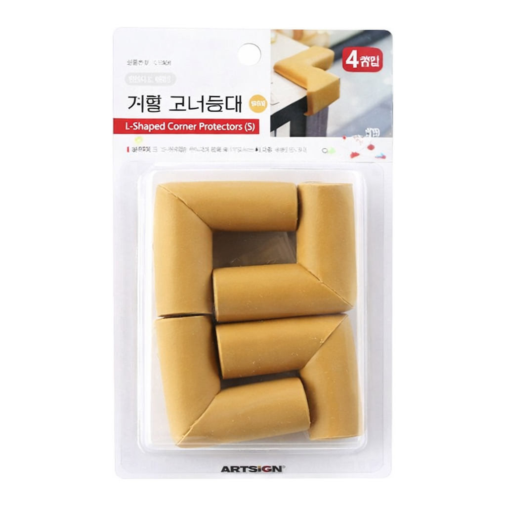 OFFICENEX [P]코너보호대(베이지)소 L1008/9872/55*55*8(4개입)