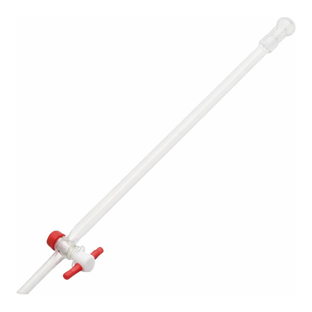 AS ONE Chromatograph Tube (With Mating) PTFE Cock Type φ 10 mm