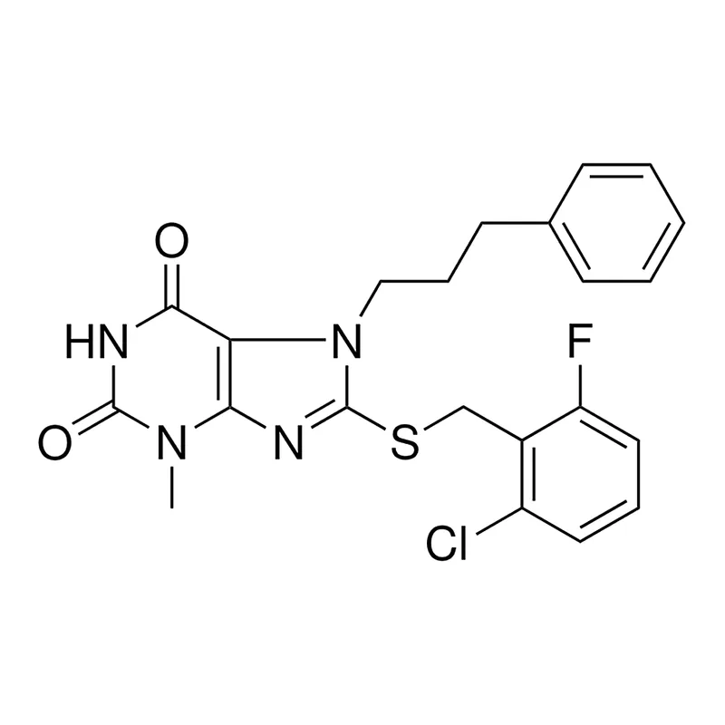Merck 8-((2-CL-6-F-BENZYL)THIO)-3-ME-7-