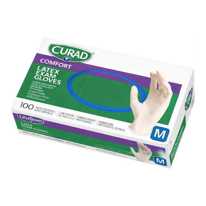 Latex Examination Glove, Curad 규라드 라텍스 글러브, Powder Free
