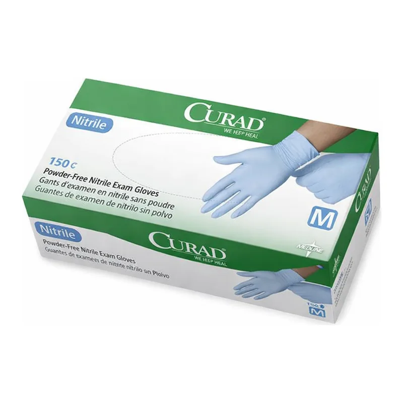 PF Nitrile Examination Glove. Curad 규라드 니트릴 글러브, Powder Free