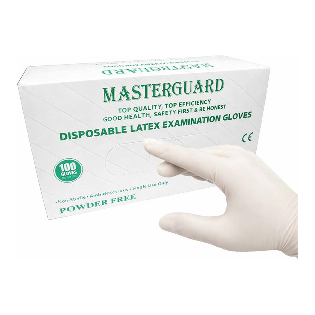 Masterguard Latex Glove 마스터가드 라텍스 글러브, Powder Free