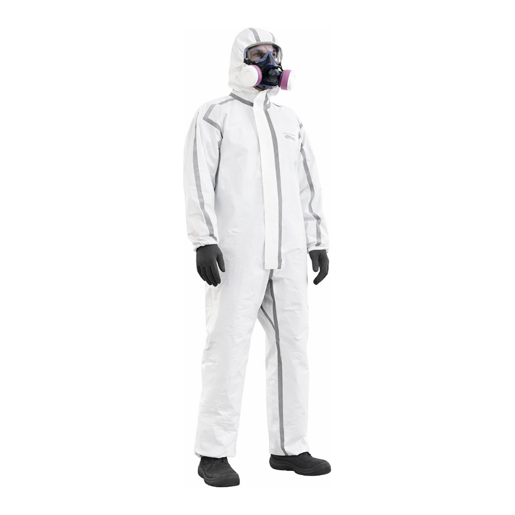 Disposable Chemical Splash & Spraying Protection Coverall, SPACEL C4 일회용 오염 및 화학물질 분무방지용 보호복