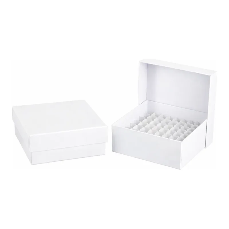 Card Board Freezer Box 냉동 보관 종이 박스, 81-holes