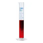 PMP Measuring Cylinder, Blue Scale PMP 메스 실린더, Class A + Batch 보증서