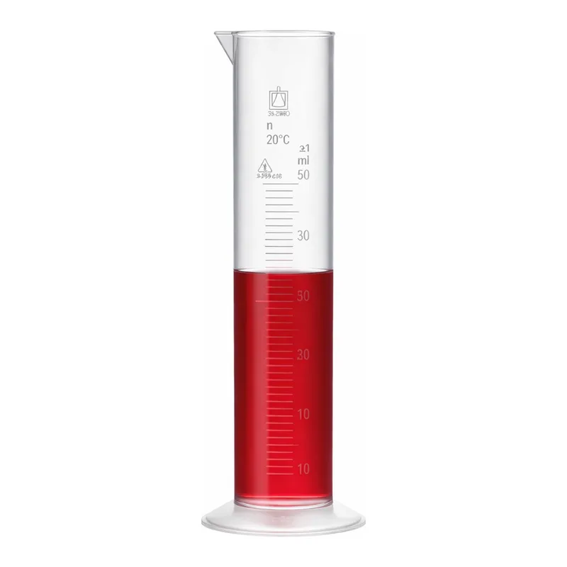 SAN Low Form Measuring Cylinder SAN 단형 실린더, Embossed Scale