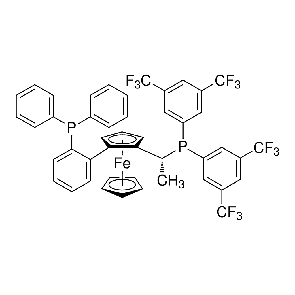 Merck (R)-1-{(RP)-2-[2-(Diphenylphosphino)phenyl]ferrocenyl}ethylbis[3,5-bis-(trifluoromethyl)phenyl]phosphine