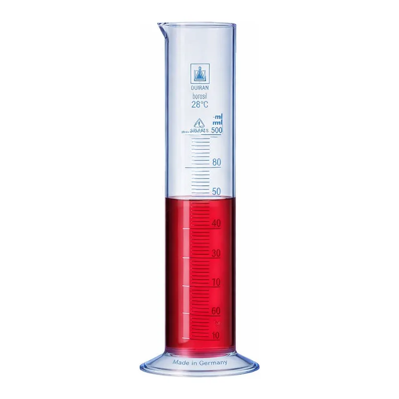 PP Low Form Measuring Cylinder PP 단형 실린더, Embossed Scale