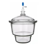 Glass Vacuum Desiccator with PTFE Valve 유리 진공 데시케이터, 상부 밸브