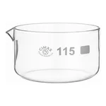 Glass Crystallizing Dish, Simax 크리스탈 라이징 디쉬, with Spout