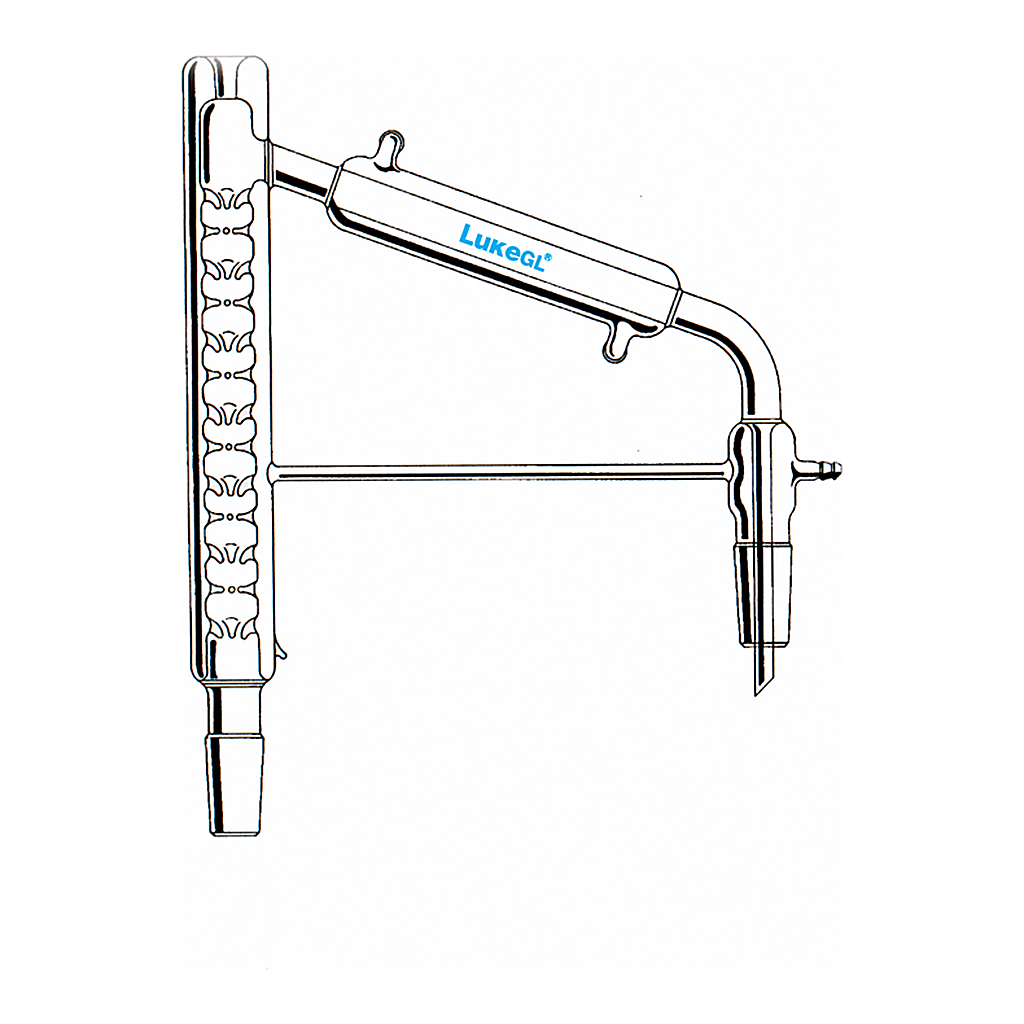 Vigreux Jacketed Distillation Head 비그럭스 자켓형 증류 헤드, LukeGL