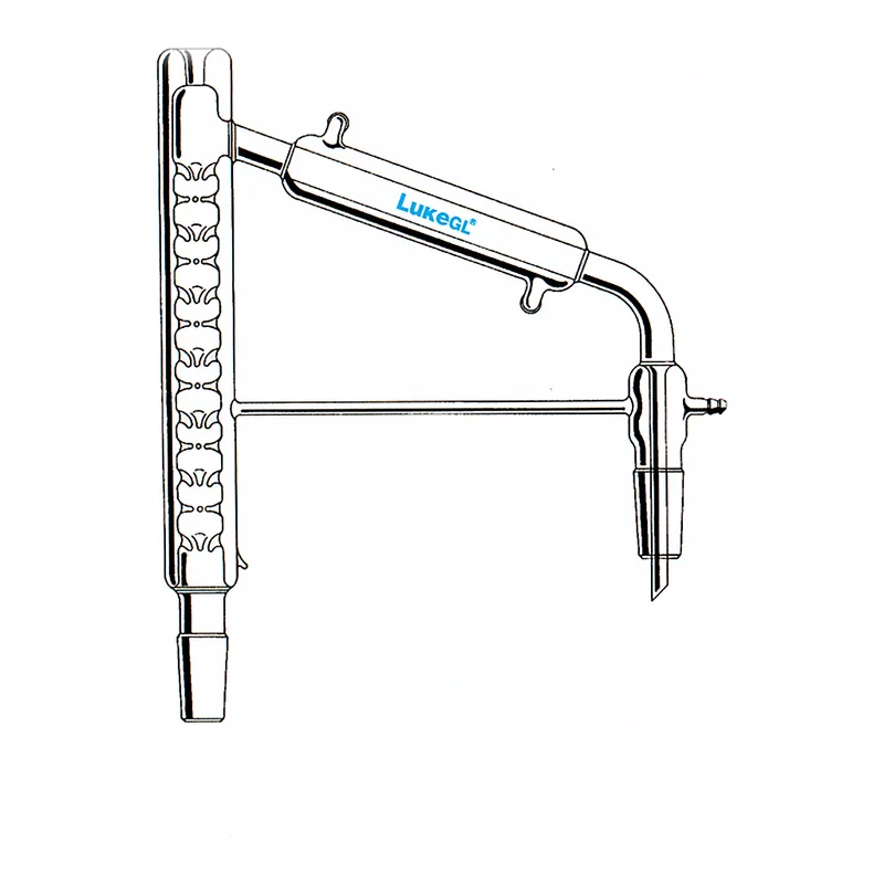 Vigreux Jacketed Distillation Head 비그럭스 자켓형 증류 헤드, LukeGL