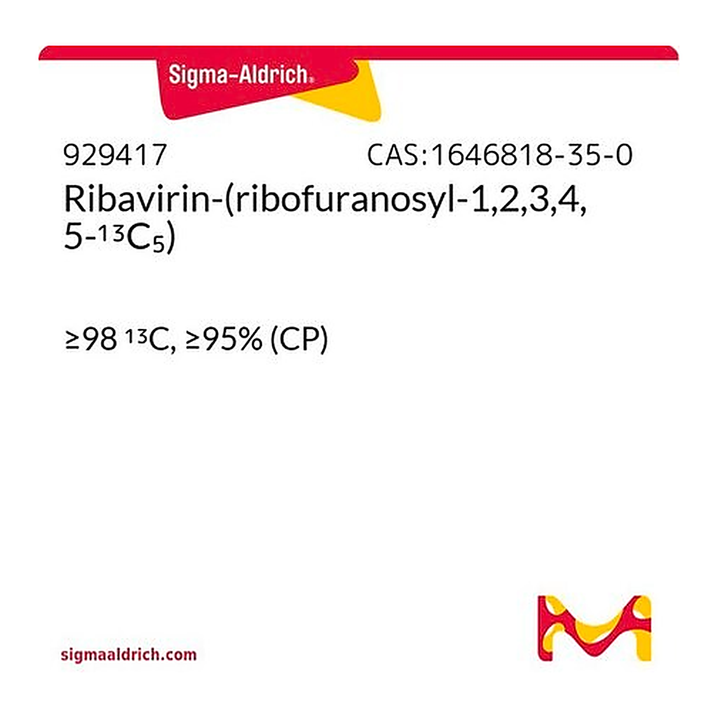 Merck Ribavirin-(ribofuranosyl-1,2,3,4,5-13C5)