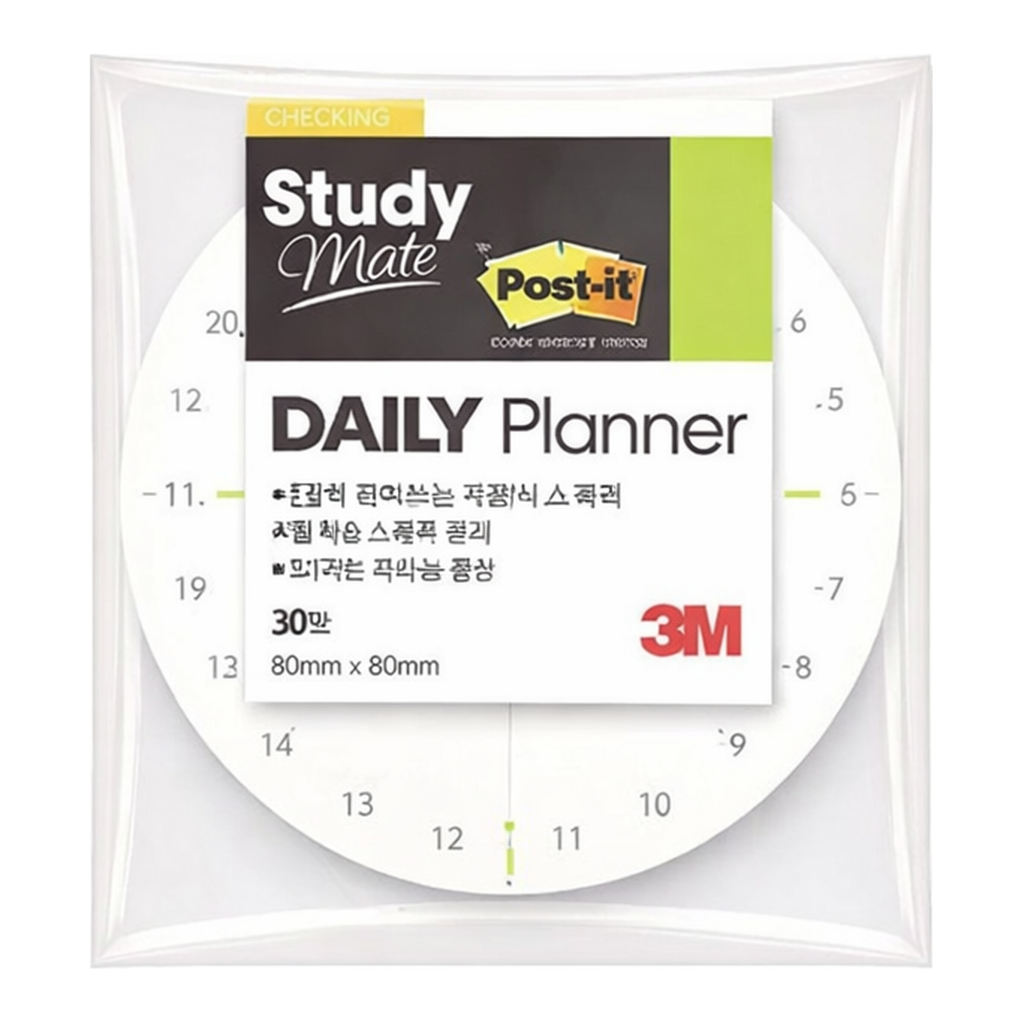 OFFICENEX 3M 포스트잇 스터디메이트 데일리 플래너1(서클/30매/5764)